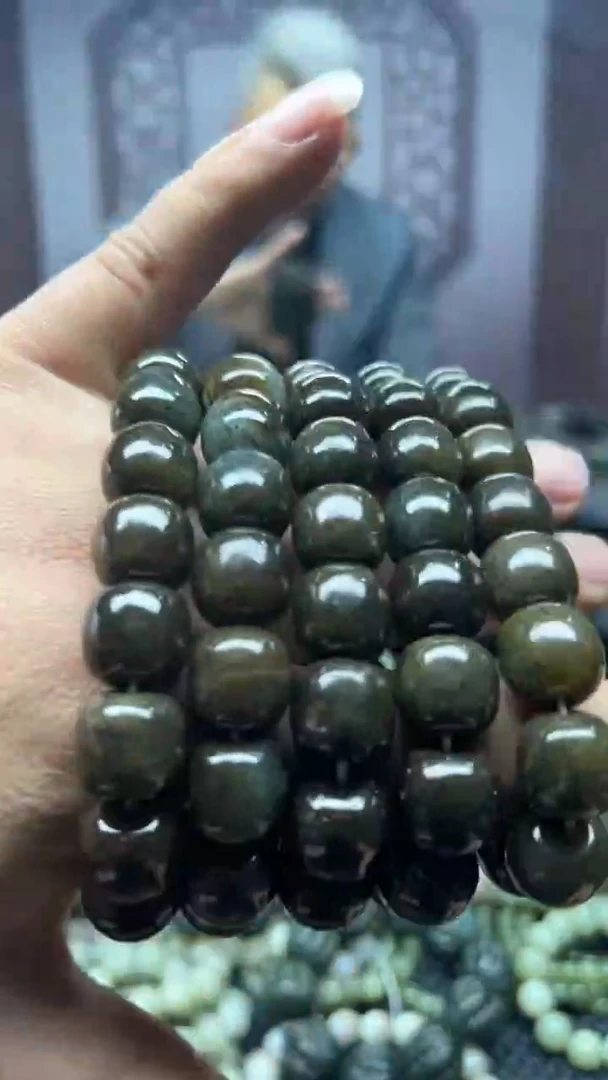【闪购商品】和田玉手串未镶嵌青花糖卡14老邢多样性拍一发一