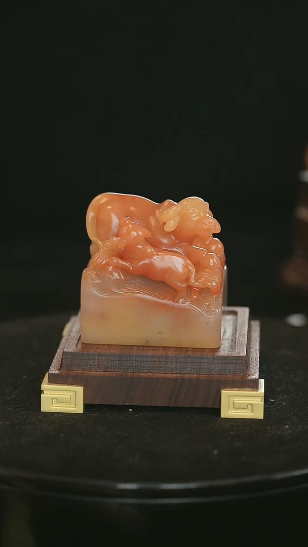 【闪购商品】寿山石母子情深雕