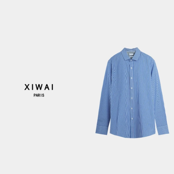 高级男装 春冬新品25s男士衬衫条纹打底保暖时尚休闲百搭 L999