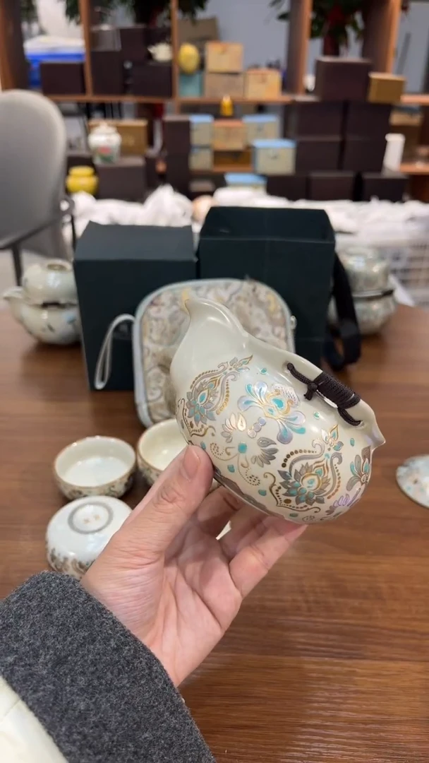 （品牌 手抓1壶4杯 带礼盒）陶瓷茶具通用链接@@@@@@