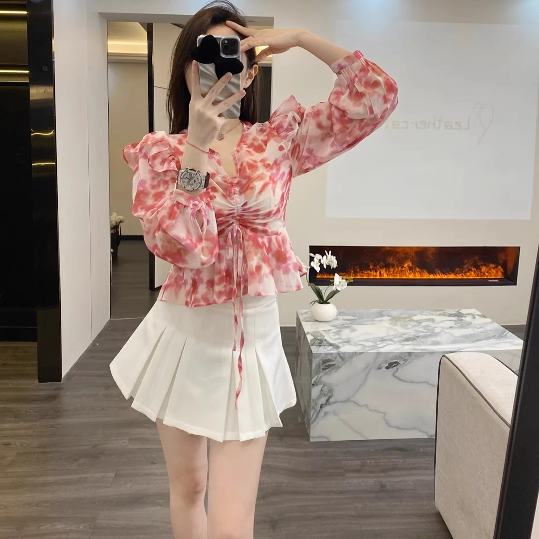 【商场同款】（现货）衬衫女初秋新款显瘦高级感今年流行的漂亮小衫