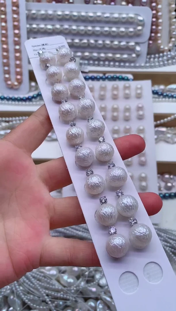 淡水珍珠银S925镶嵌吊坠(不含链)多样性发其一，非无暇