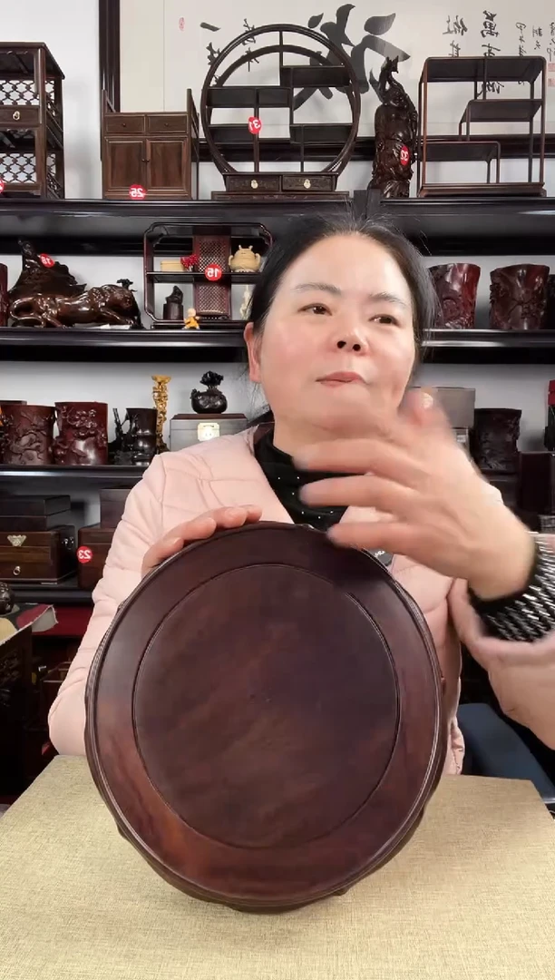 木旋转21公分老李红木工艺品