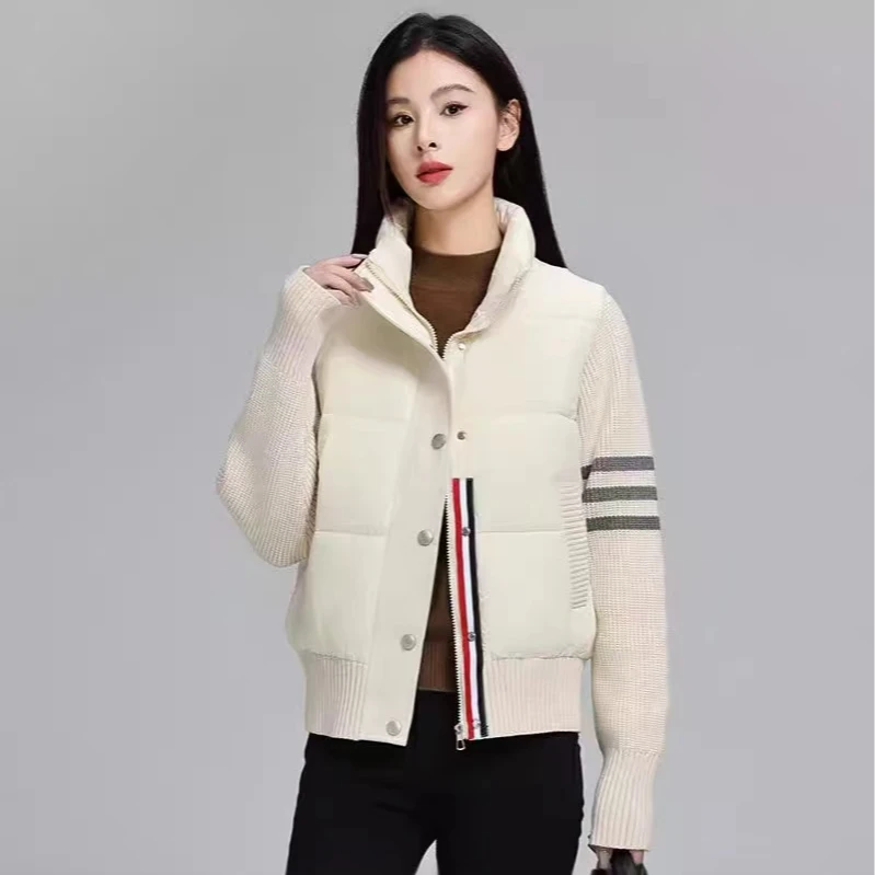 冬款加厚棉服拼接外套