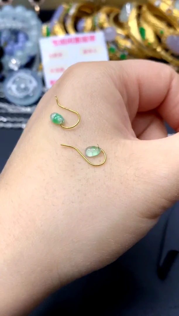 18K金镶嵌翡翠耳饰91-中国好珍宝