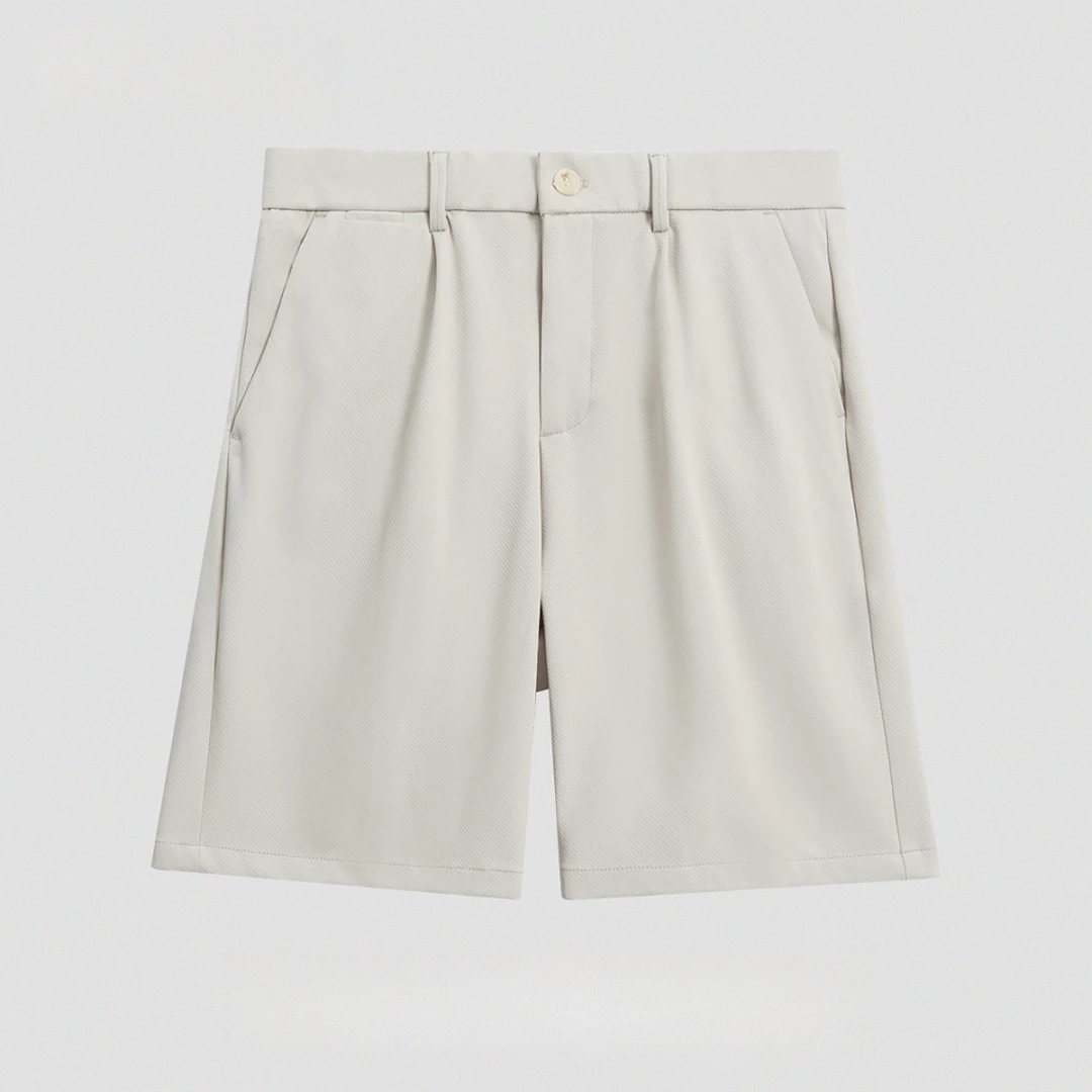 【彤彤家】斜纹肌理2025免熨烫男士休闲裤弹力松紧腰时尚百搭纯色