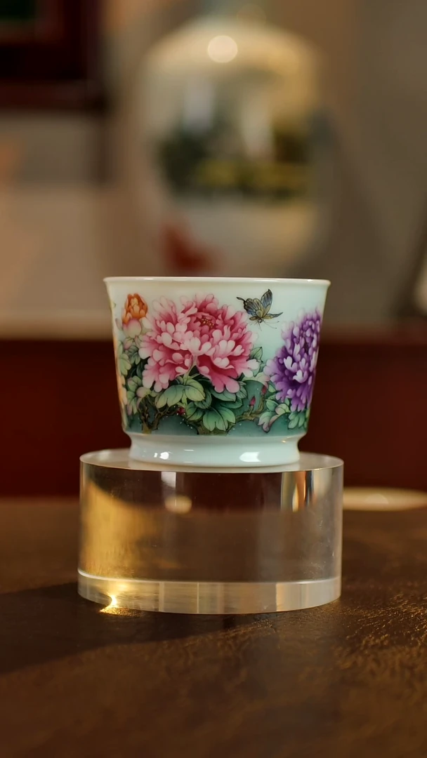 摆件景德镇陶东方艺术作品花瓶摆件瓷板画