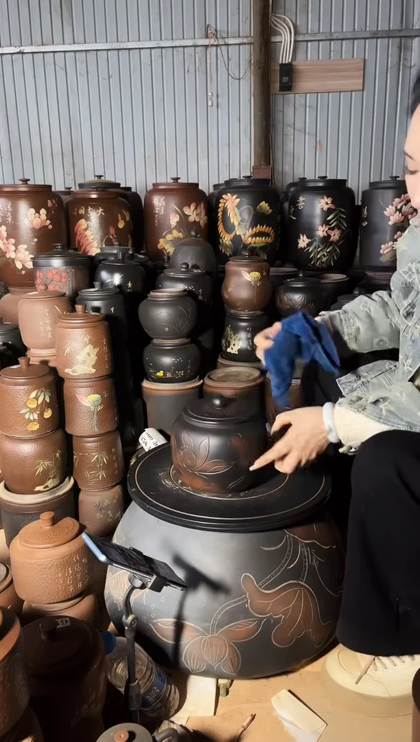 【闪购商品】壶完品 茶叶罐 苹果 荷花