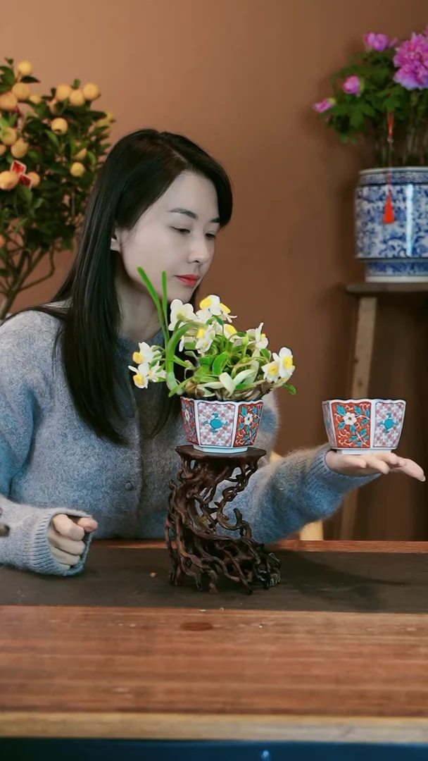 【闪购商品】盆景雕刻水仙