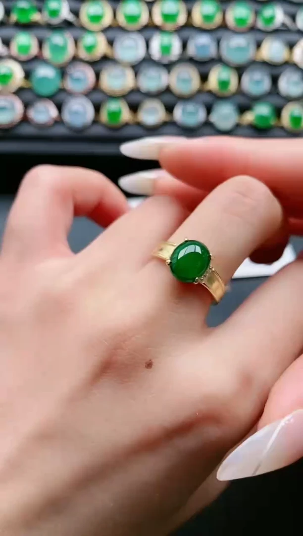 【闪购商品】翡翠戒指银S925镶嵌11111