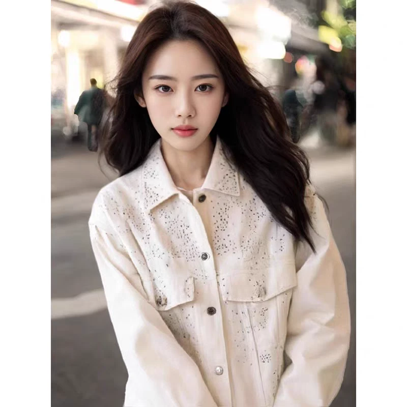 百搭短款女装显瘦上衣韩版POLO领春装小个子纯色短外套秋装女