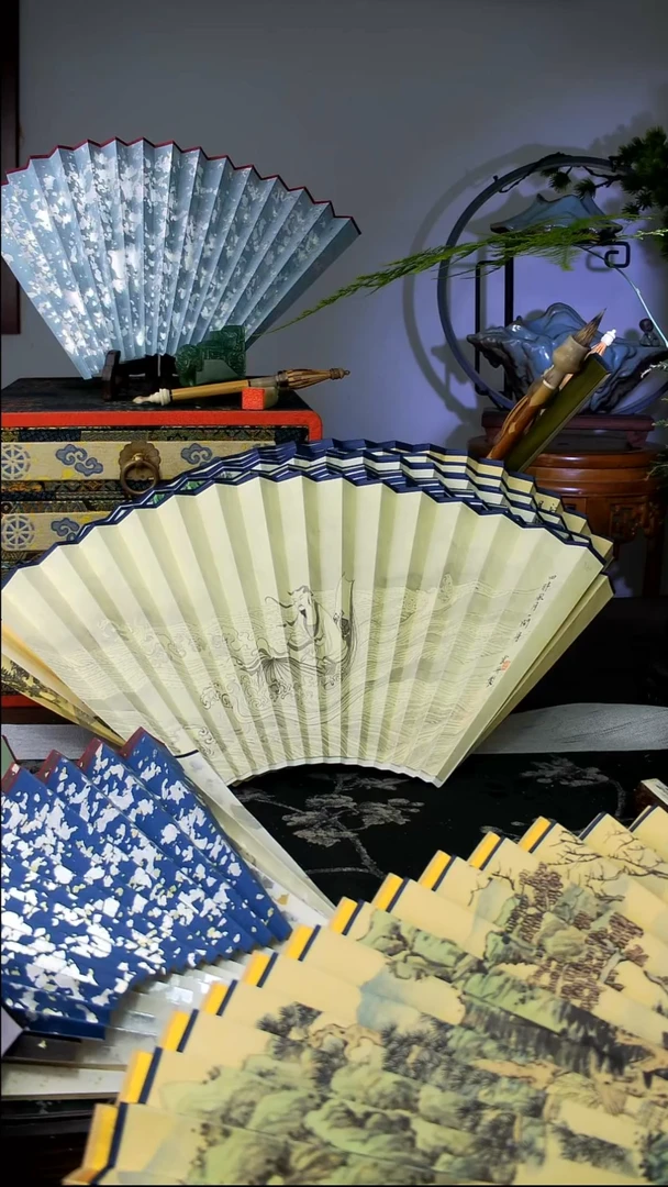 扇子手绘扇面  95  16  2.0