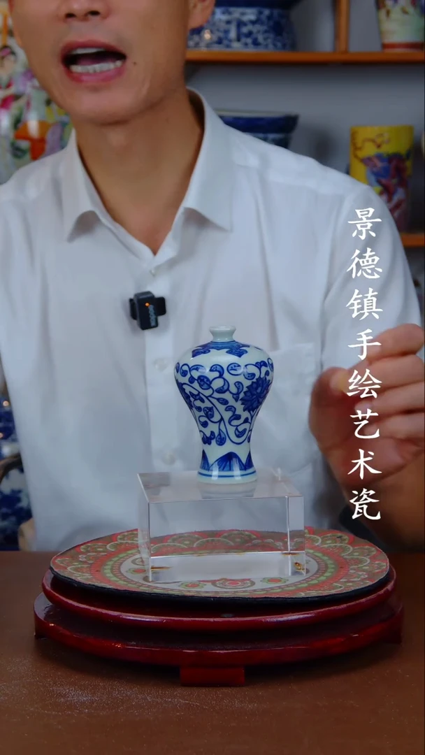 现代景德镇手工手绘陶瓷摆件2