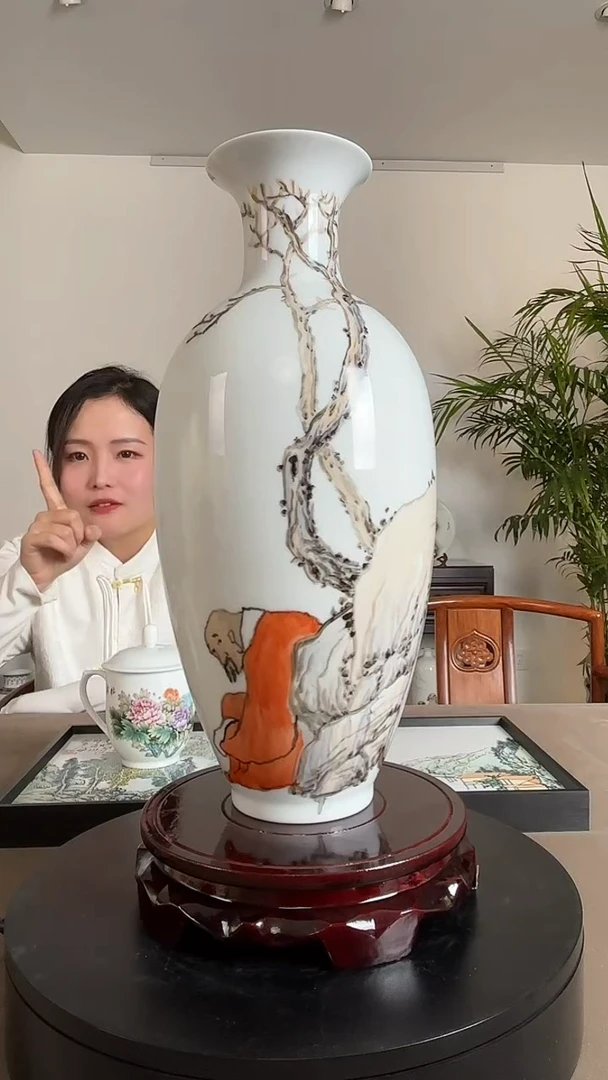 瓶陶瓷彭航人物陶瓷瓷瓶