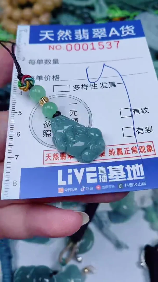 翡翠未镶嵌颈饰00001537