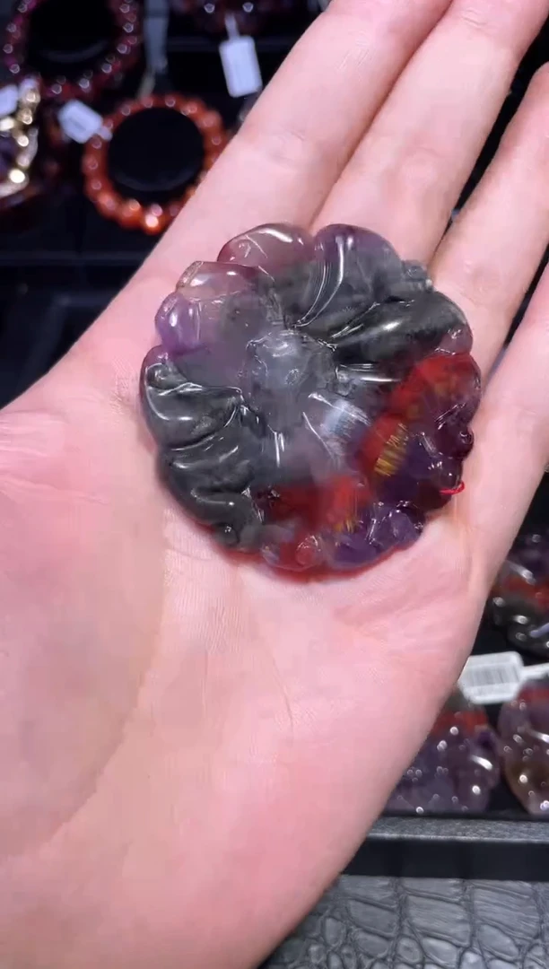 【闪购商品】水晶裸石未镶嵌极光裸石吊坠（多样性发其一）