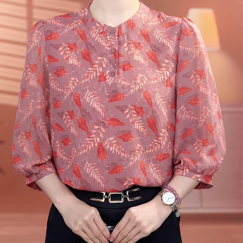 C264【出口原单】优雅百搭法式衬衫-香菜