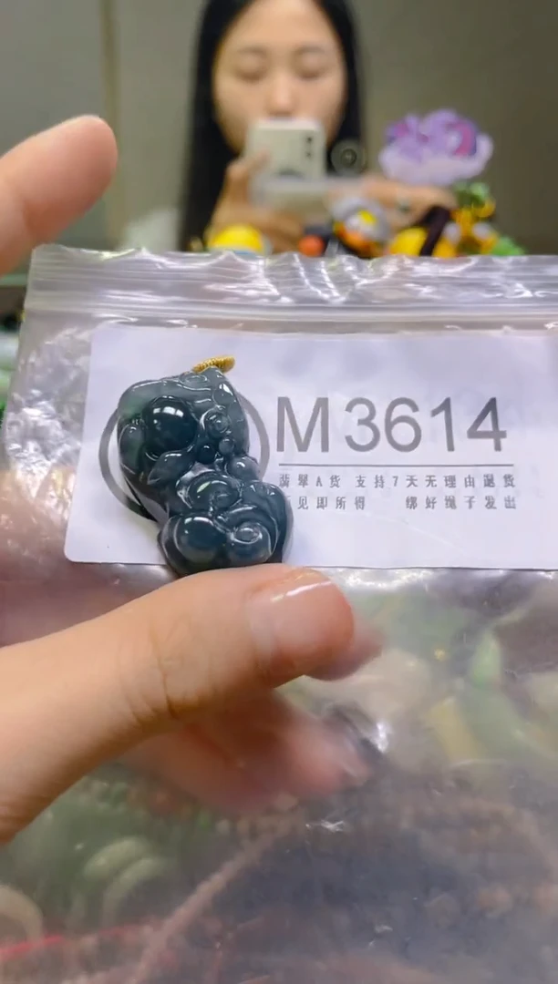 翡翠未镶嵌颈饰/M/翡翠A货，一件也是批发价