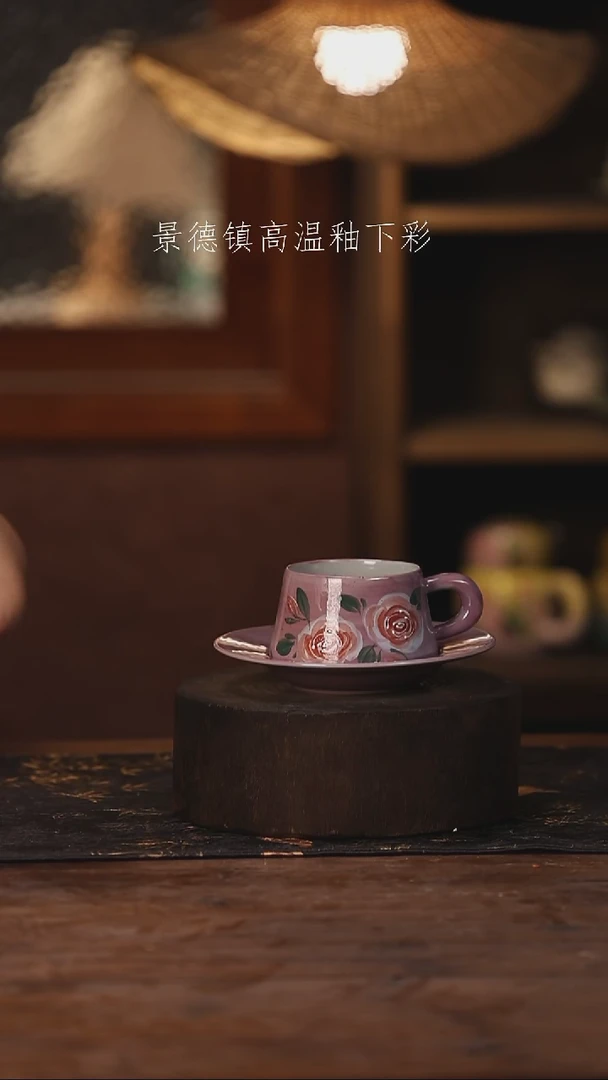 陶瓷景德镇高温釉下手绘陶瓷512