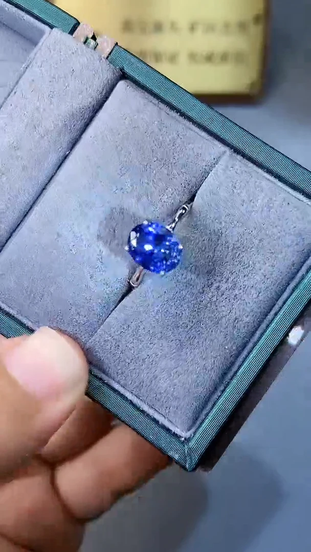 【闪购商品】蓝宝石戒指银S925镶嵌354