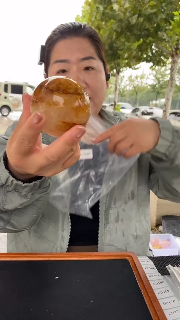 未镶嵌珠宝半成品水晶胶花球D162