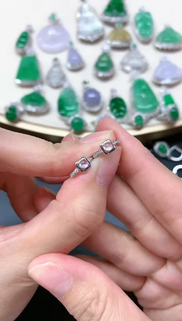 【闪购商品】翡翠耳饰18K金镶嵌S546|980