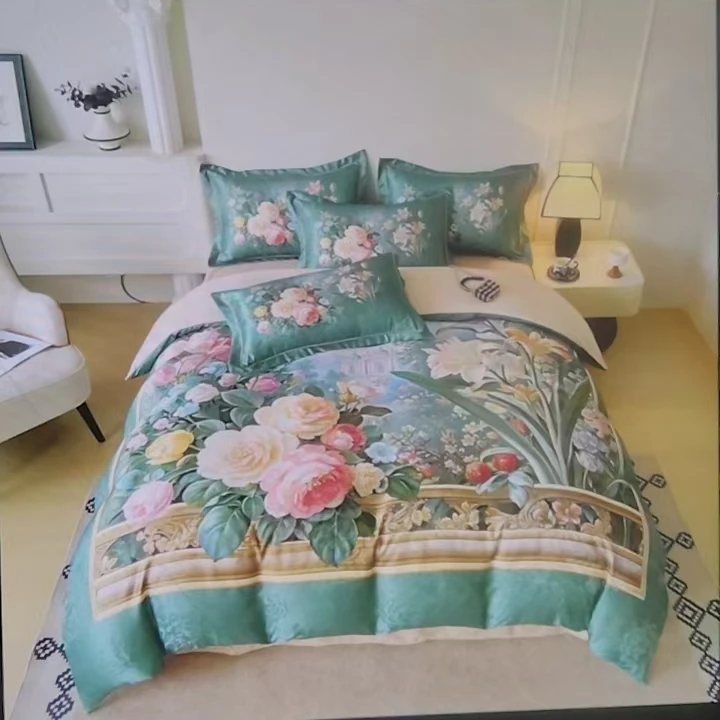 2025新款加厚大版提花数码印花四件套W