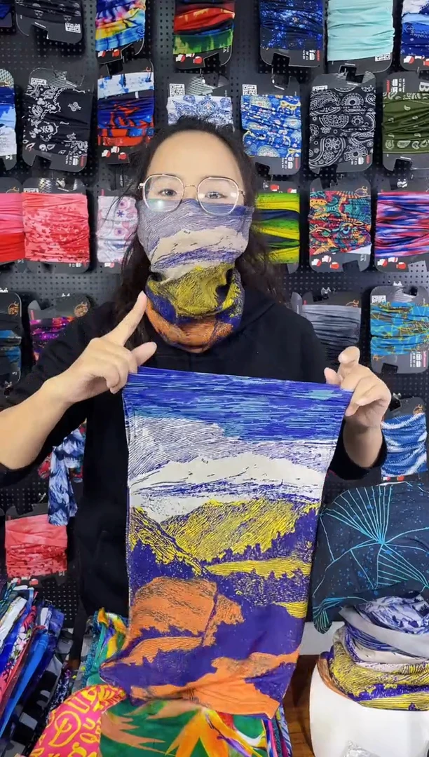 涤纶花*云霭雪巅面罩