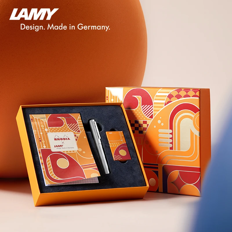LAMY/凌美官方旗舰店RHODIA联名笔记本钢笔墨水笔礼盒 中秋礼物