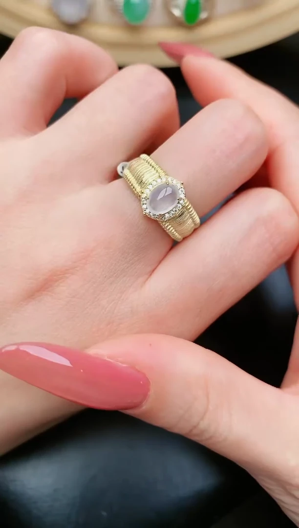 翡翠戒指银S925镶嵌......