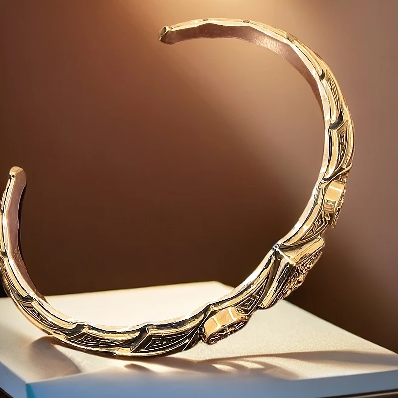 合金合成锆石手镯 baoxin 手镯，潮男必备！