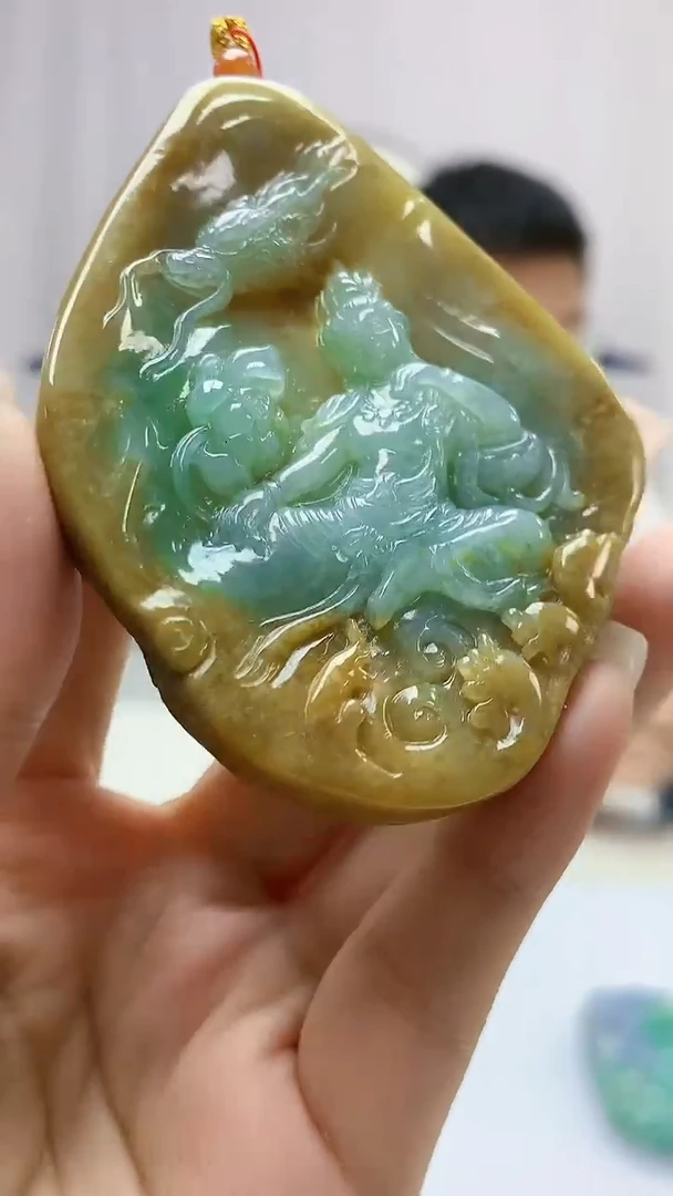 定制翡翠未镶嵌5158ms-毛货挂件126