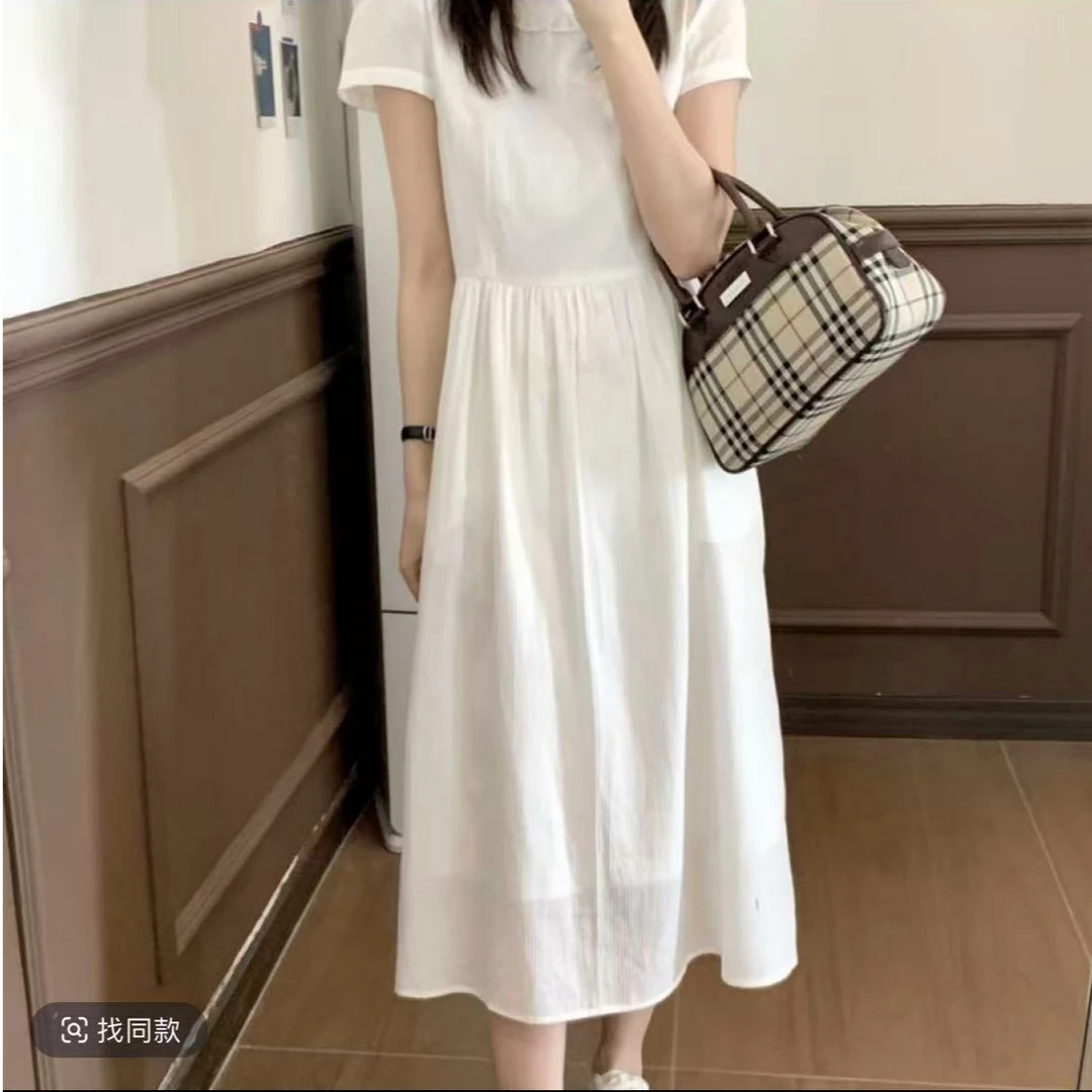 【即兴留白】气质时尚夏季法式温柔设计感连衣裙