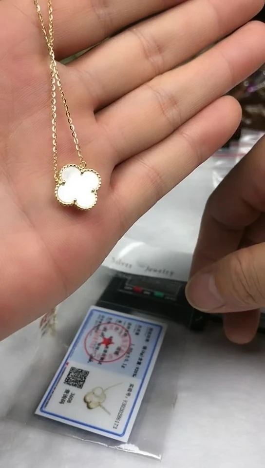 银S925镶嵌贝壳项链项链
