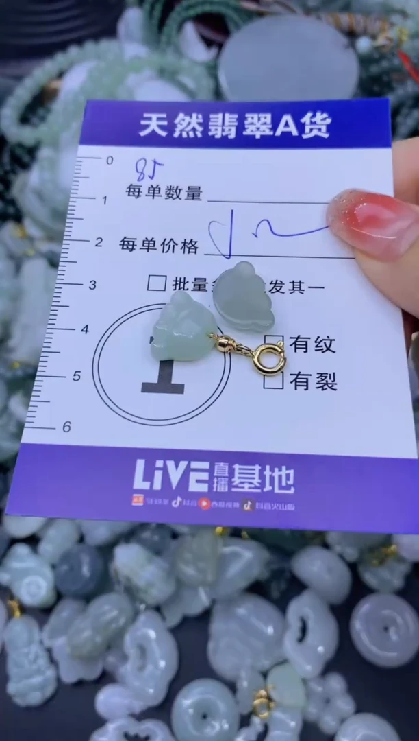 颈饰未镶嵌翡翠天然翡翠A货批量多样性发一件