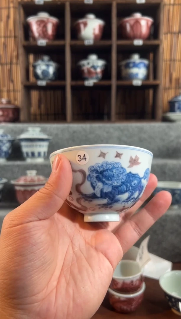 【闪购商品】34天禄言瓷鸡心狮子