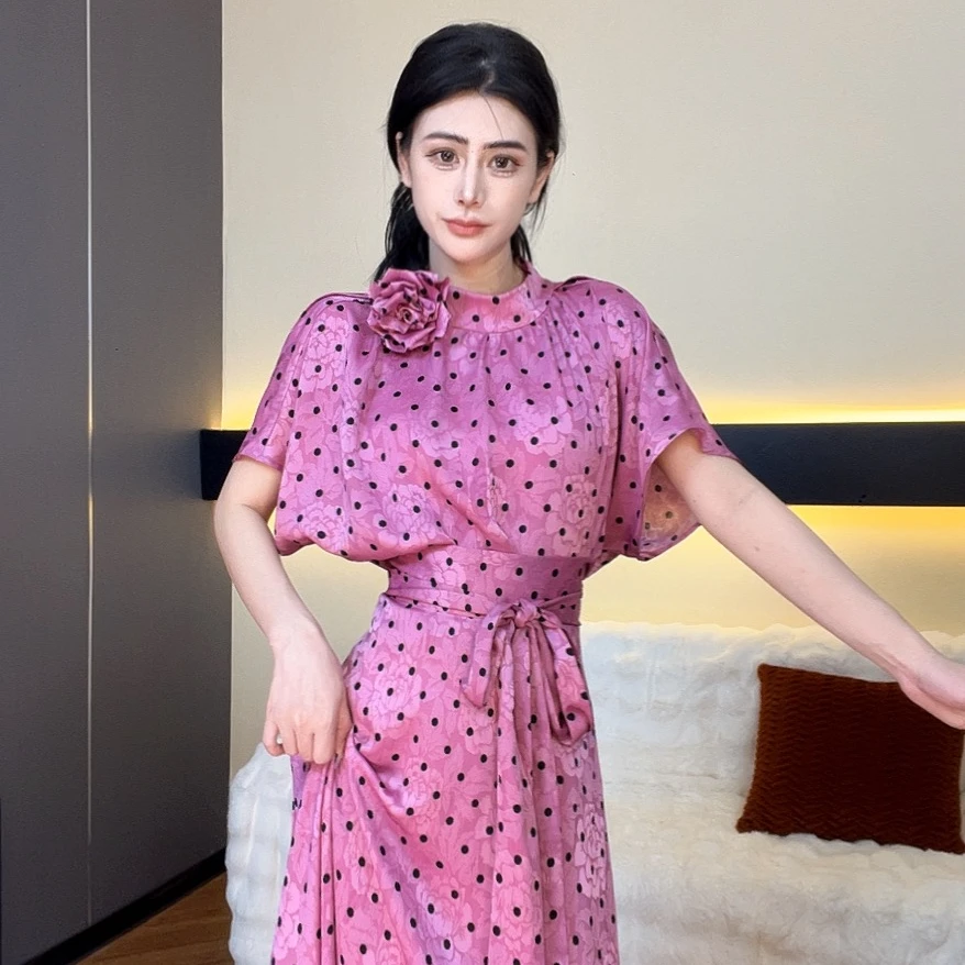 【法式风情】现货波西米亚风温柔风波点上下两件套STTYN401593套装