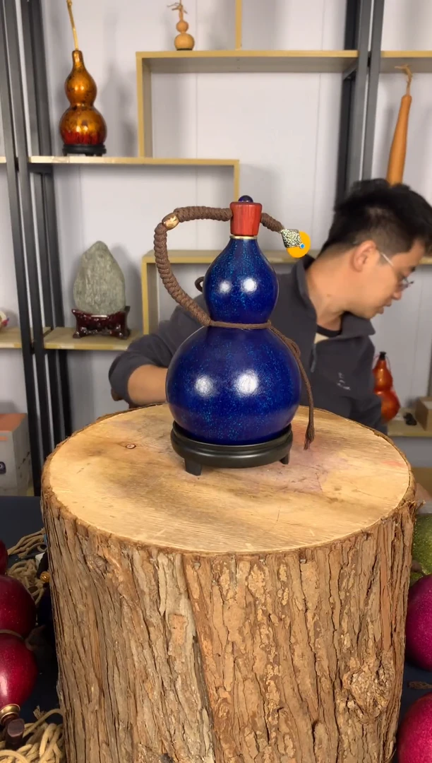 非遗大漆天然酒葫芦一物一拍