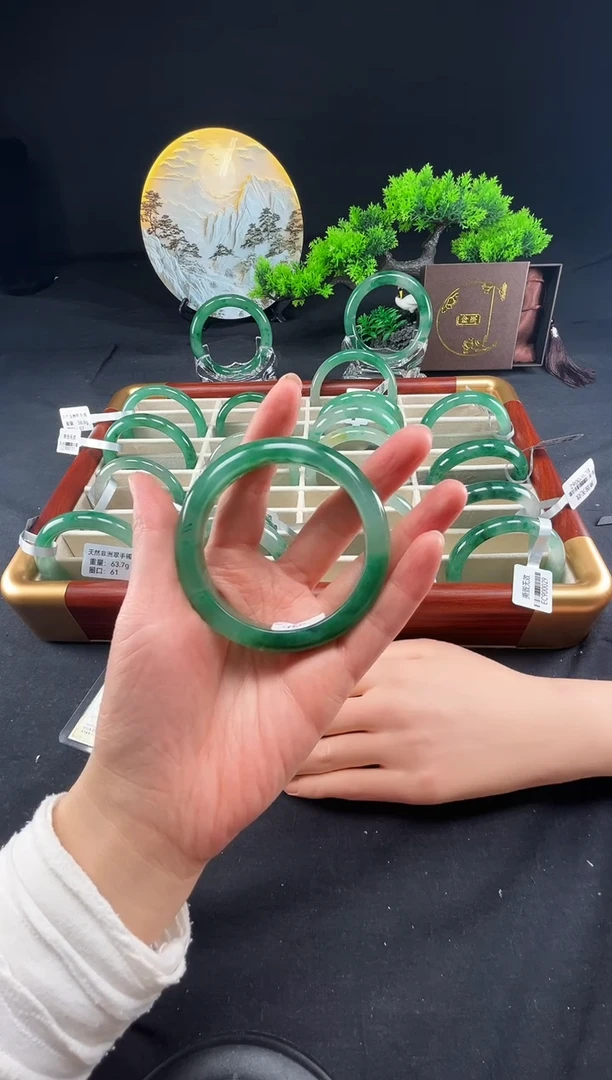 未镶嵌手镯石英质玉（非洲翠）真品上等纯天然非洲翠玉手镯石英质玉