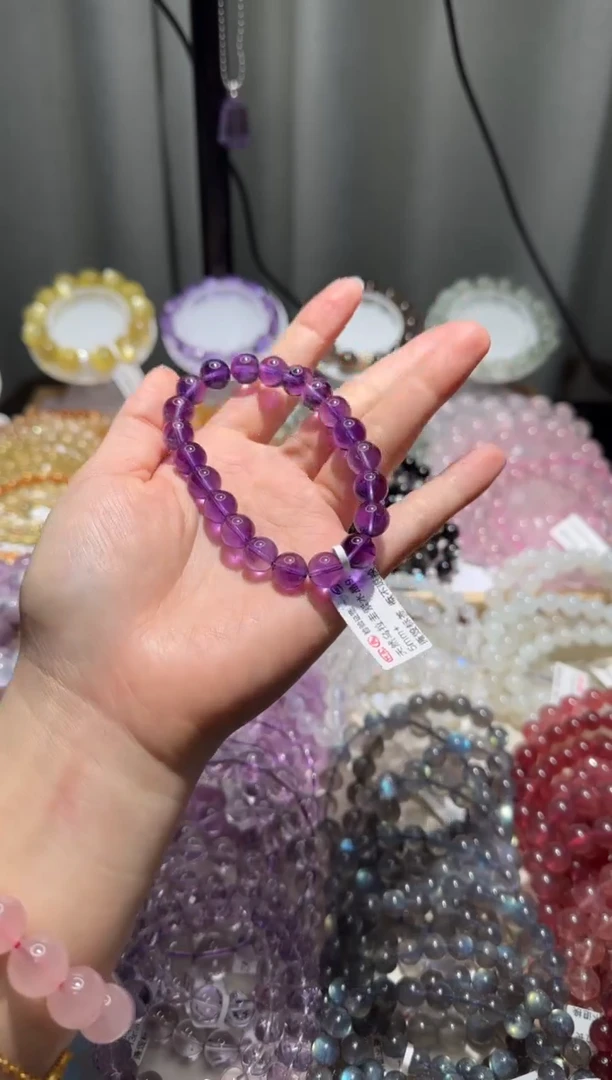 【闪购商品】紫晶手链未镶嵌紫水晶9mm+