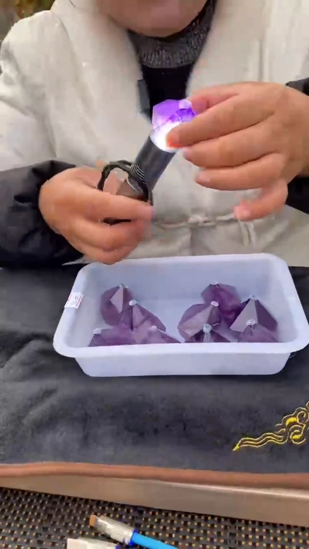 【闪购商品】紫晶柱子未镶嵌紫晶柱子D155多样性发其一50-60g