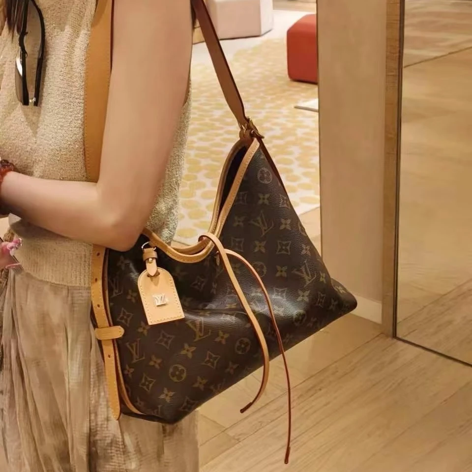 99新 LouisVuitton/路易威登 2242|lvcarryall斜挎包小号老花25年