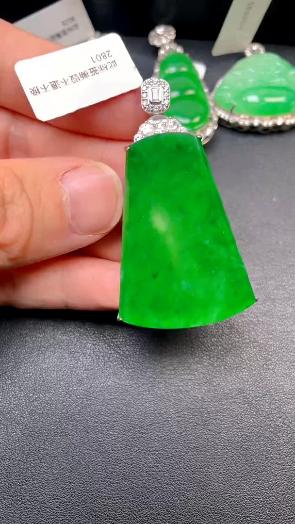 吊坠(不含链)银S925镶嵌翡翠1