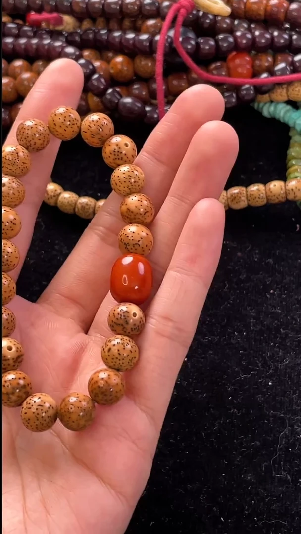 手串星月菩提精工级浅珀圆珠10手串