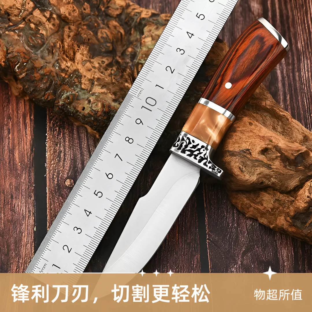 【工厂清货】K315蒙古手工锻打小刀高硬度龙骨一体户外便携锋利耐用