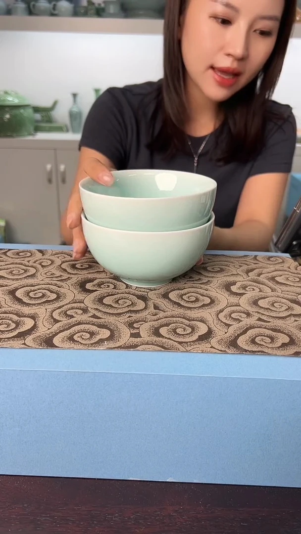 龙泉云间青瓷小米茶器