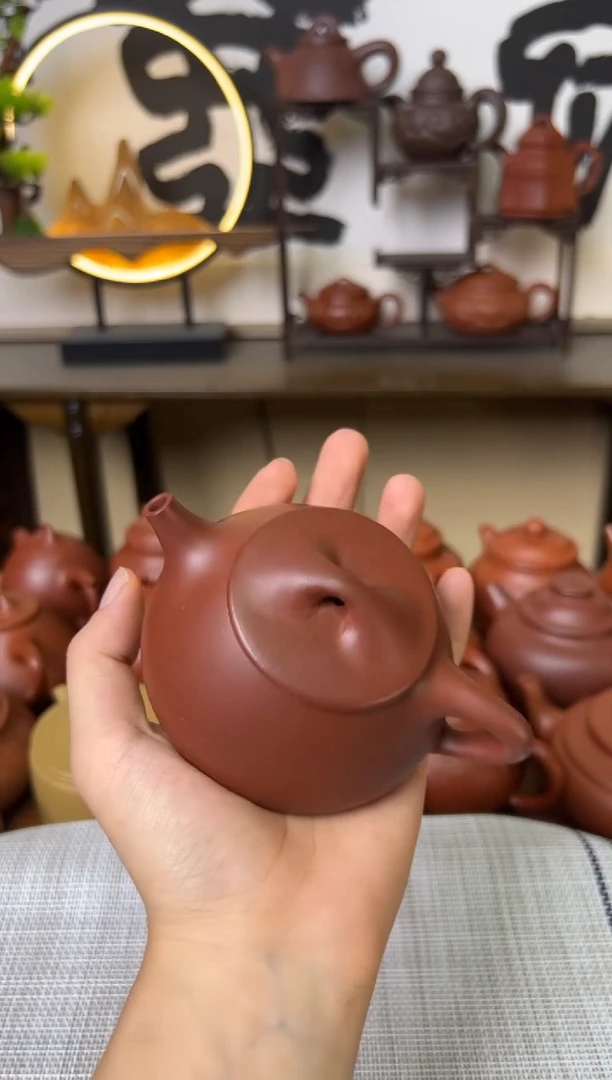 茶壶紫泥红皮龙景州石瓢壶150CC