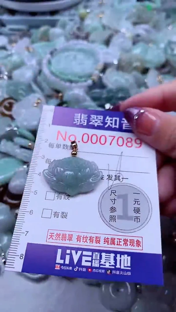 翡翠未镶嵌吊坠(不含链)7089