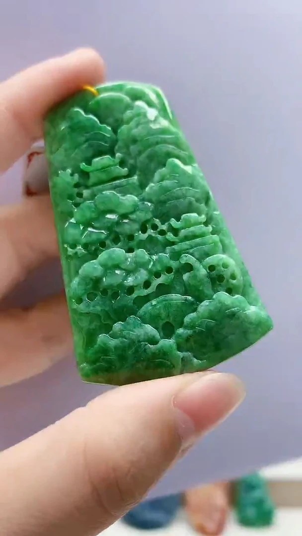 未镶嵌定制翡翠5167lr-毛货挂件64