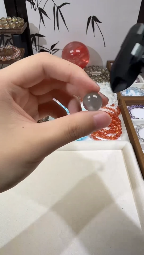 未镶嵌手串水晶SJ-10灰兔毛